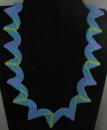 Ply-split Braiding necklace 11