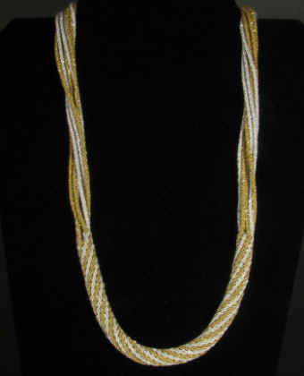 Ply Split Braiding Necklace 74