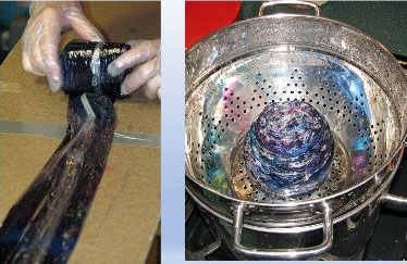 Setting the dye Setting the dye