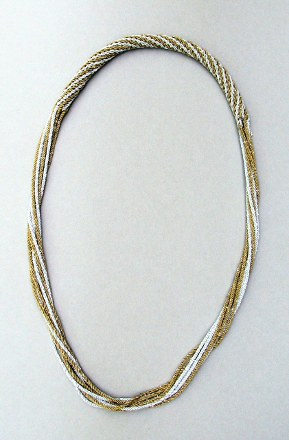 Ply split braiding necklace