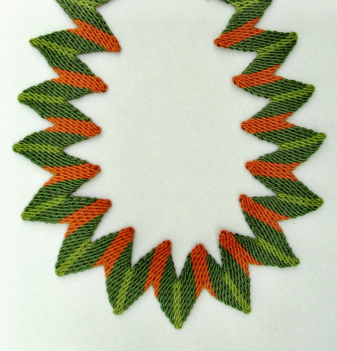 Ply split braiding necklace