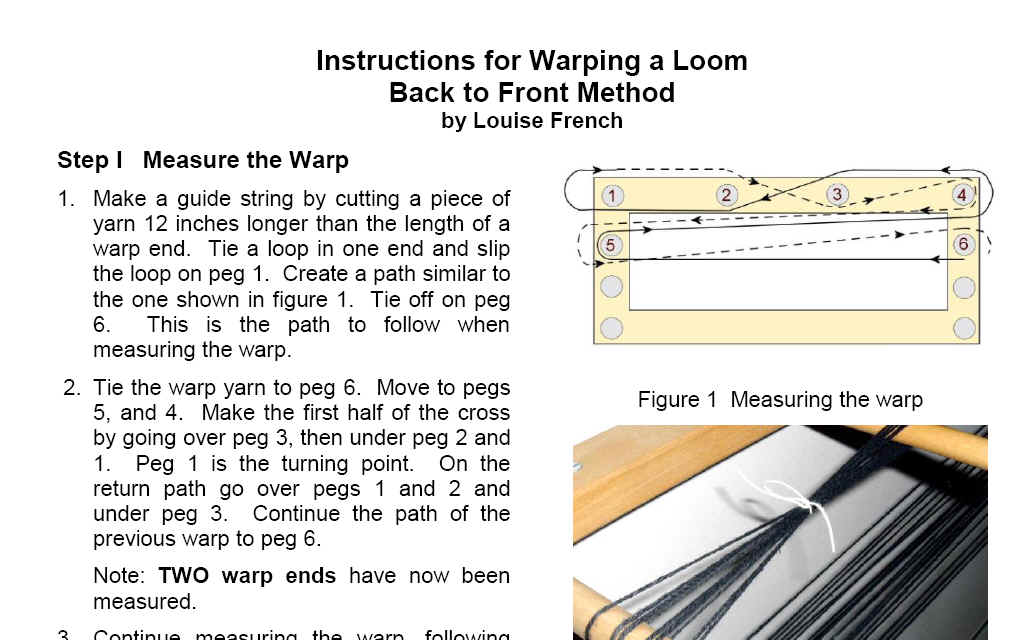 Warping Instructions